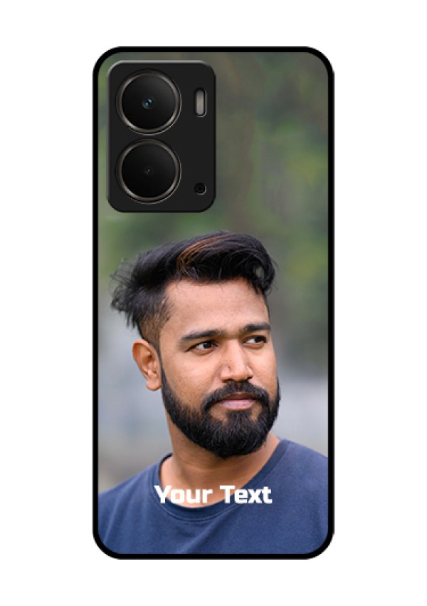 Realme P3 5G Custom Glass Phone Case - Photo With Text Design