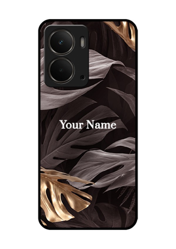 Realme P3 5G Custom Glass Phone Case - Wild Leaves Digital Paint Design