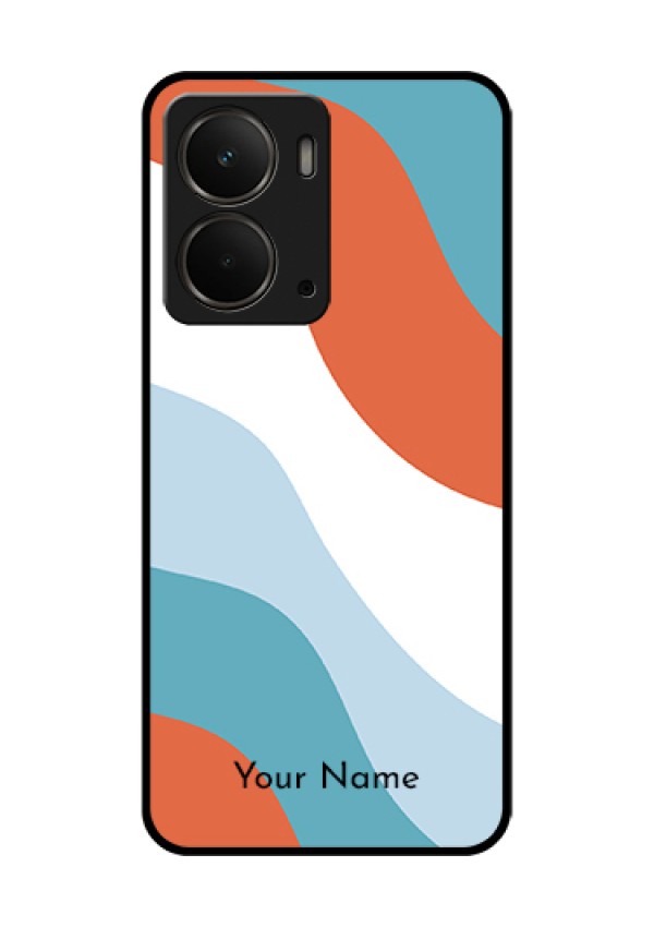 Realme P3 5G Custom Glass Phone Case - Coloured Waves Design