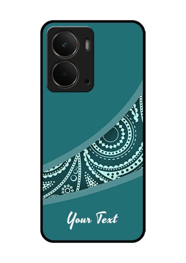 Realme P3 5G Custom Glass Phone Case - Semi Visible Floral Design