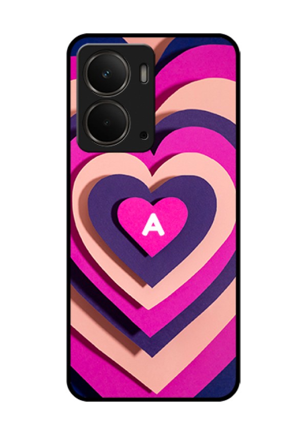 Realme P3 5G Custom Glass Phone Case - Cute Heart Pattern Design