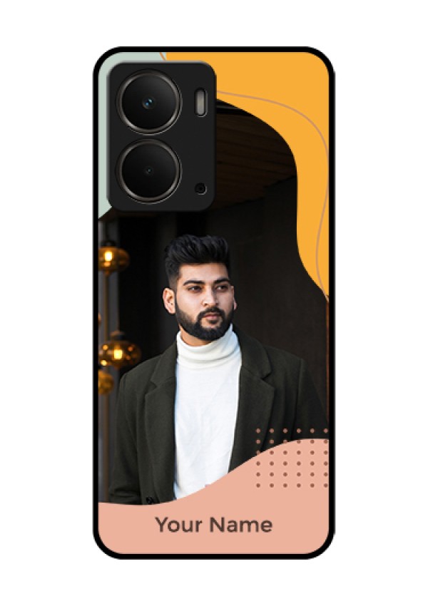 Realme P3 5G Custom Glass Phone Case - Tri - Coloured Overlay Design