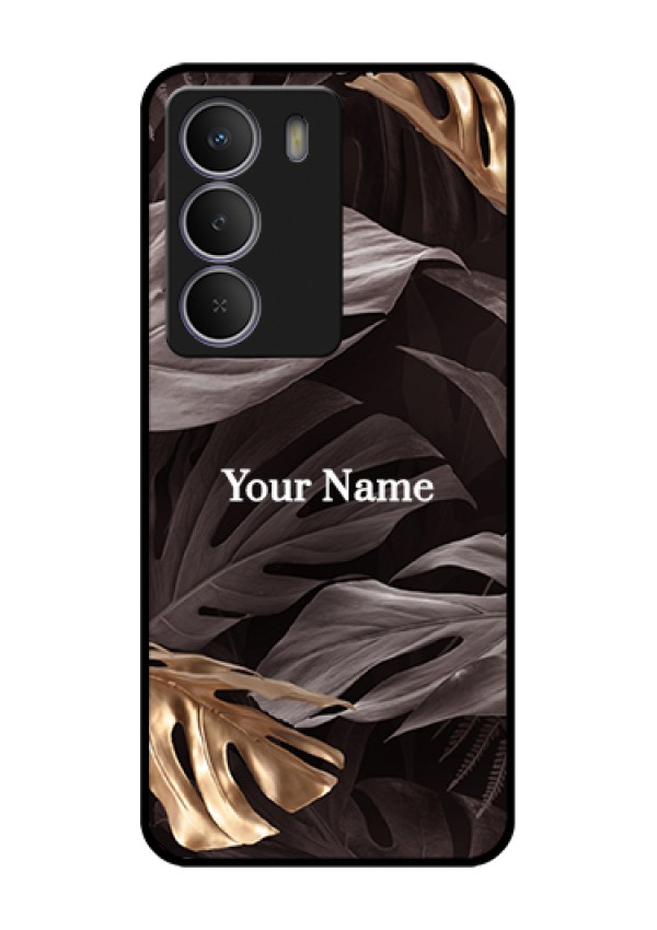 Realme P3 Lite 5G Custom Glass Phone Case - Wild Leaves Digital Paint Design