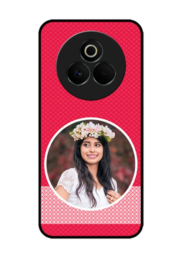 Realme P3 Pro 5G Custom Glass Phone Case - Pink Color Pattern Design