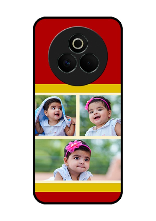 Realme P3 Pro 5G Custom Glass Phone Case - Multiple Pic Upload Design