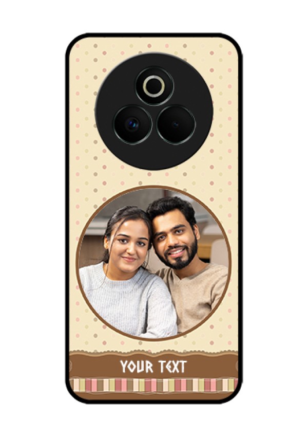 Realme P3 Pro 5G Custom Glass Phone Case - Brown Dotted Mobile Case Design