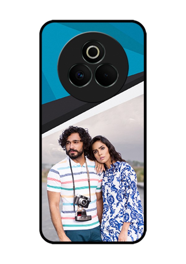 Realme P3 Pro 5G Custom Glass Phone Case - Simple Pattern Photo Upload Design