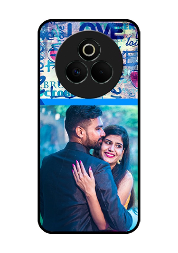 Realme P3 Pro 5G Custom Glass Phone Case - Colorful Love Design