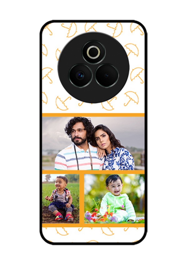 Realme P3 Pro 5G Custom Glass Phone Case - Yellow Pattern Design
