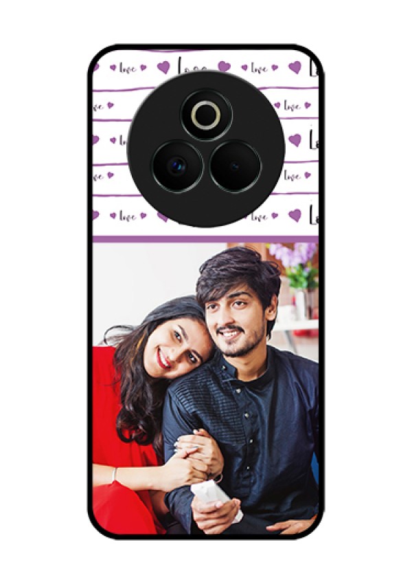 Realme P3 Pro 5G Custom Glass Phone Case - Couples Heart Design
