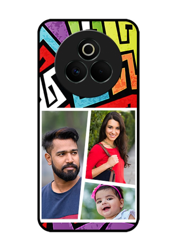 Realme P3 Pro 5G Custom Glass Phone Case - Graffiti Pattern Design