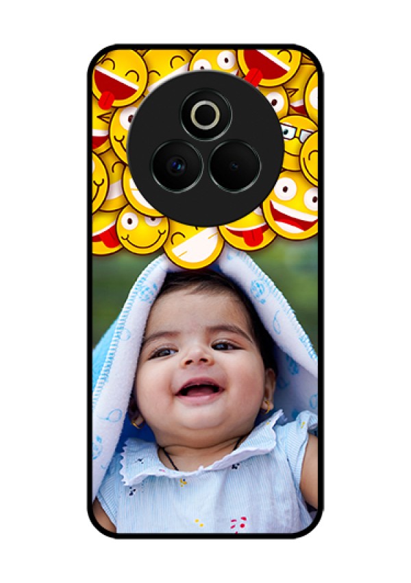 Realme P3 Pro 5G Custom Glass Phone Case - With Smiley Emoji Design