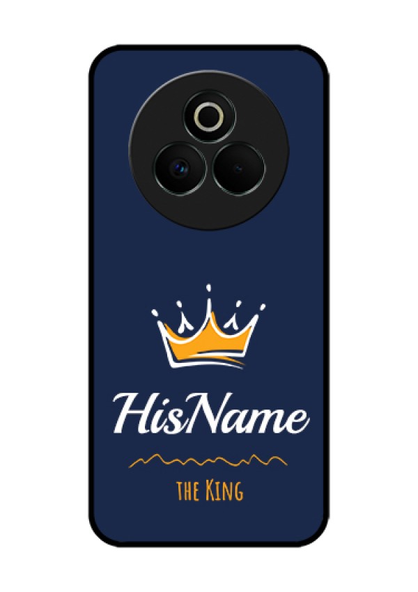 Realme P3 Pro 5G Custom Glass Phone Case - King With Name Design
