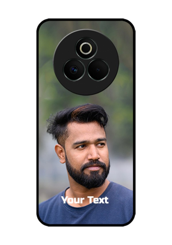 Realme P3 Pro 5G Custom Glass Phone Case - Photo With Text Design