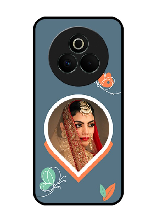 Realme P3 Pro 5G Custom Glass Phone Case - Droplet Butterflies Design