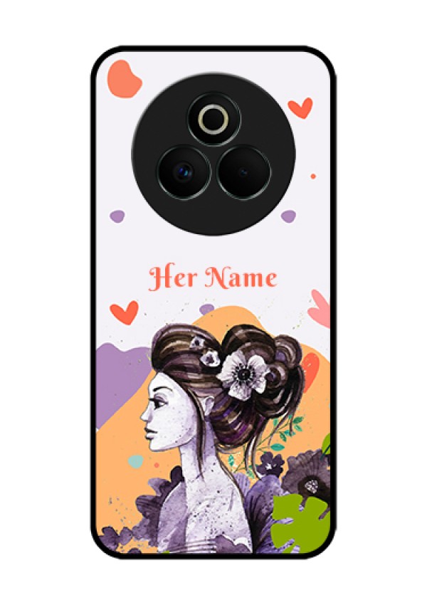 Realme P3 Pro 5G Custom Glass Phone Case - Woman And Nature Design