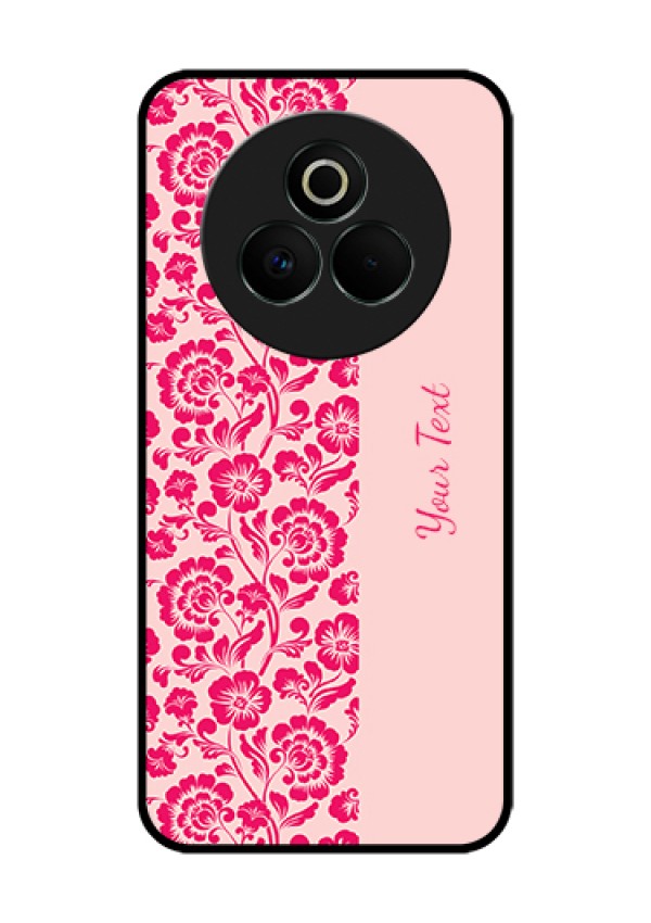 Realme P3 Pro 5G Custom Glass Phone Case - Attractive Floral Pattern Design