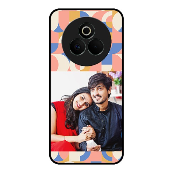 Realme P3 Pro 5G Custom Glass Phone Case - Semi - Circle Maze Pattern Design