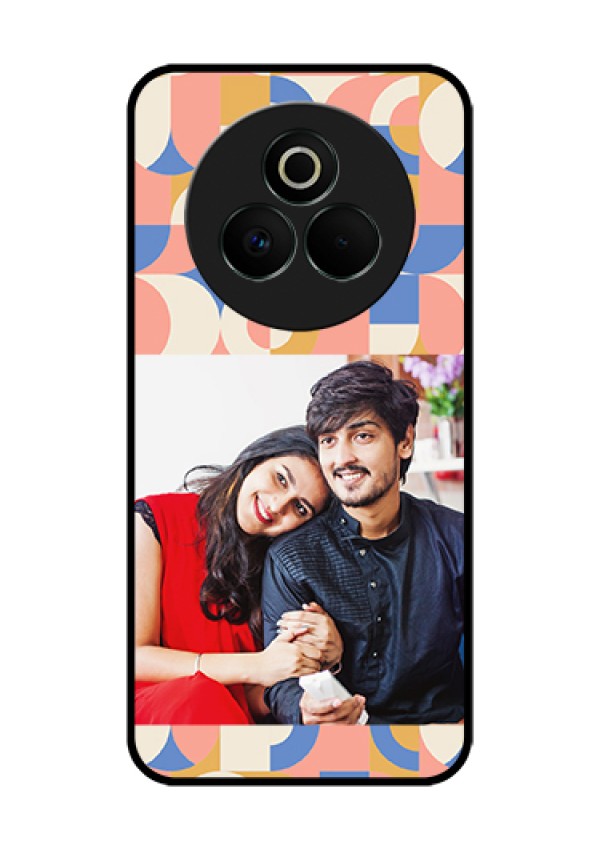 Realme P3 Pro 5G Custom Glass Phone Case - Semi - Circle Maze Pattern Design