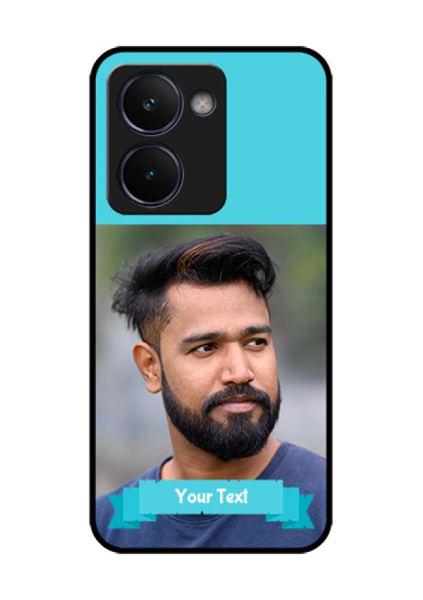 Realme P3 Ultra 5G Custom Glass Phone Case - Blue Color Design