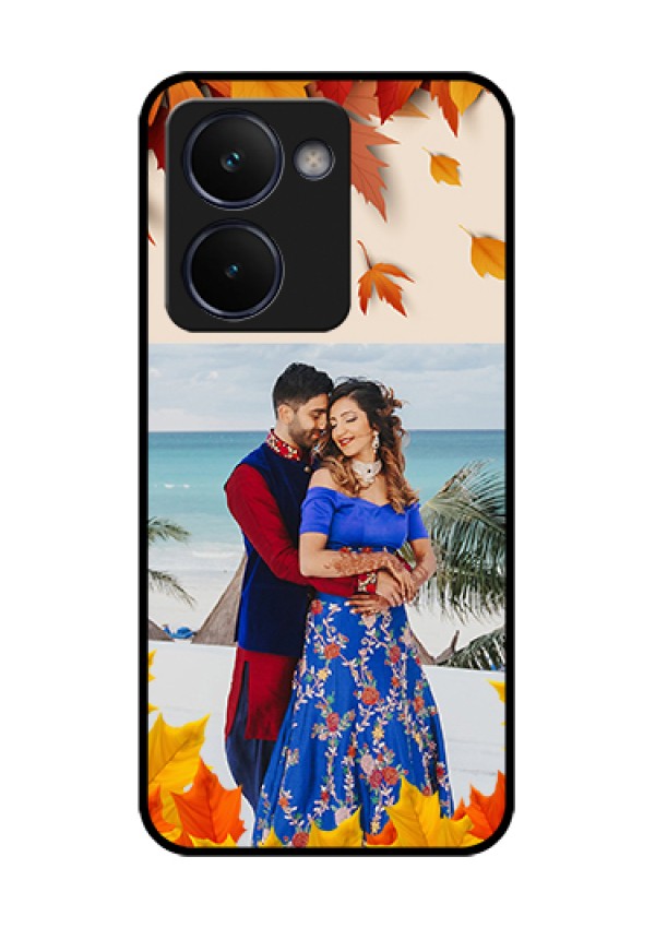 Realme P3 Ultra 5G Custom Glass Phone Case - Autumn Maple Leaves Design