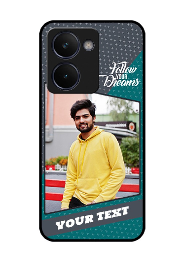 Realme P3 Ultra 5G Custom Glass Phone Case - Background Pattern Design With Quote