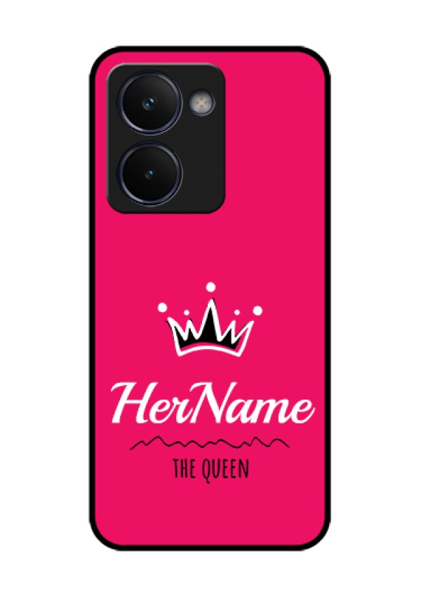 Realme P3 Ultra 5G Custom Glass Phone Case - Queen With Name Design