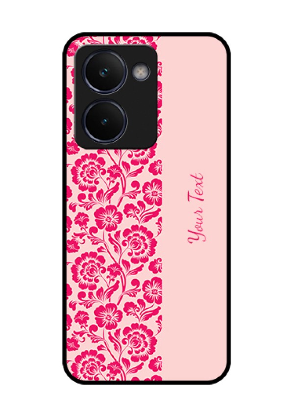 Realme P3 Ultra 5G Custom Glass Phone Case - Attractive Floral Pattern Design