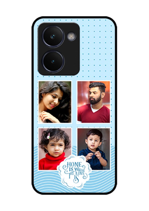 Realme P3 Ultra 5G Custom Glass Phone Case - Cute Love Quote With 4 Pic Upload Design