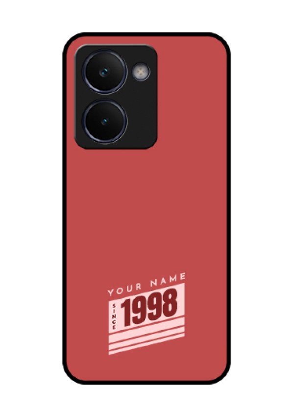 Realme P3 Ultra 5G Custom Glass Phone Case - Red Custom Year Of Birth Design