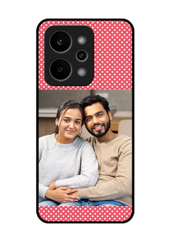 Realme P4 Power 5G Custom Glass Phone Case - White Dotted Design
