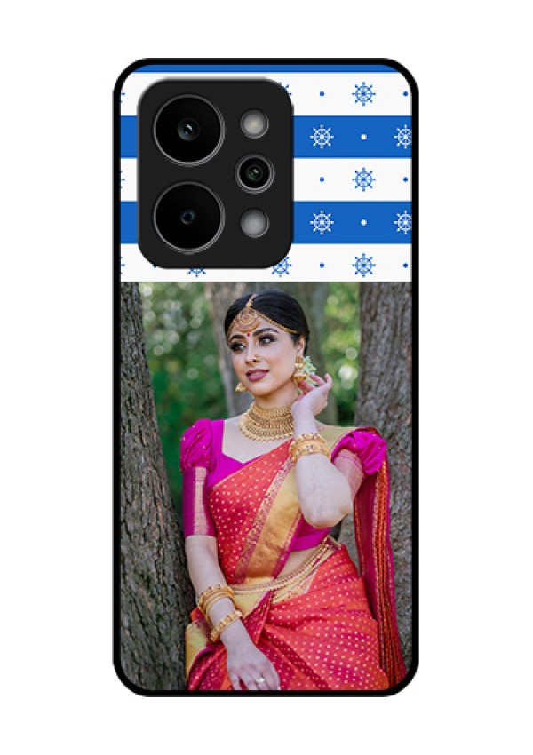Realme P4 Power 5G Custom Glass Phone Case - Snow Pattern Design