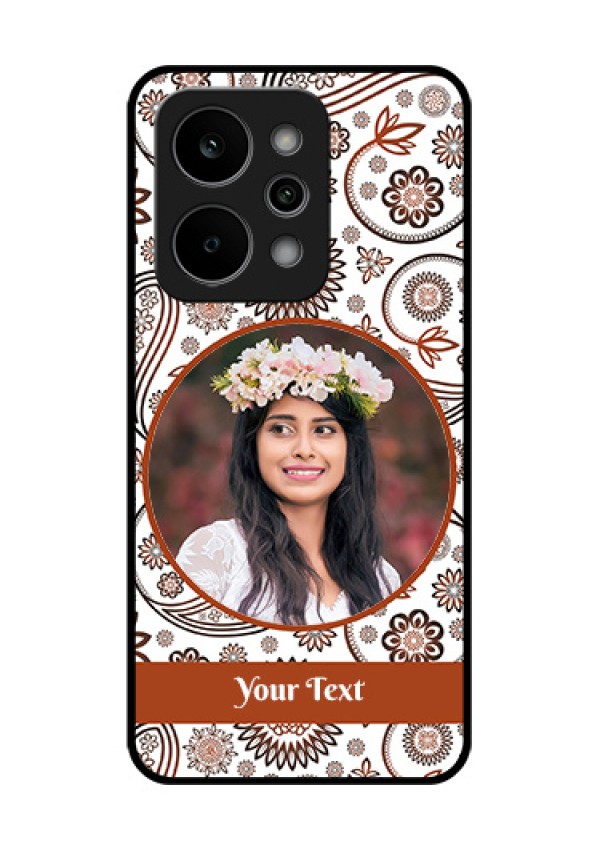 Realme P4 Power 5G Custom Glass Phone Case - Abstract Flower Design
