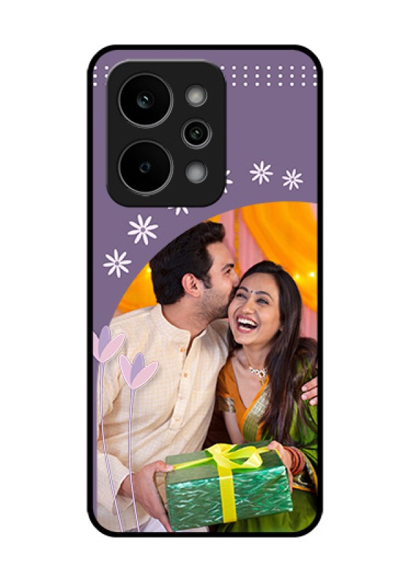 Realme P4 Power 5G Custom Glass Phone Case - Lavender Flowers Design