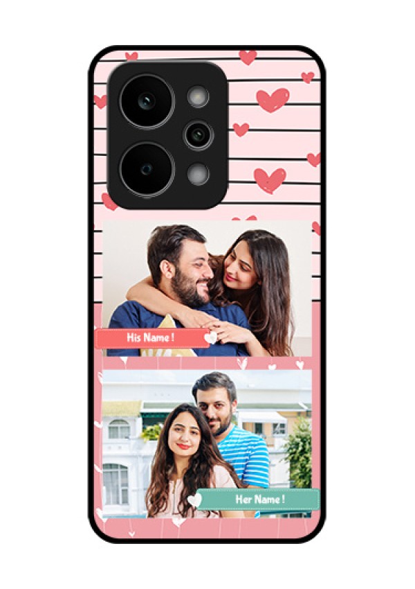 Realme P4 Power 5G Custom Glass Phone Case - Photo With Heart Design