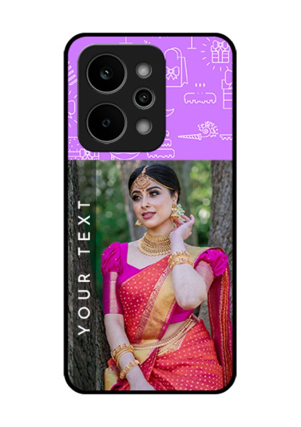 Realme P4 Power 5G Custom Glass Phone Case - Birthday Icons Design