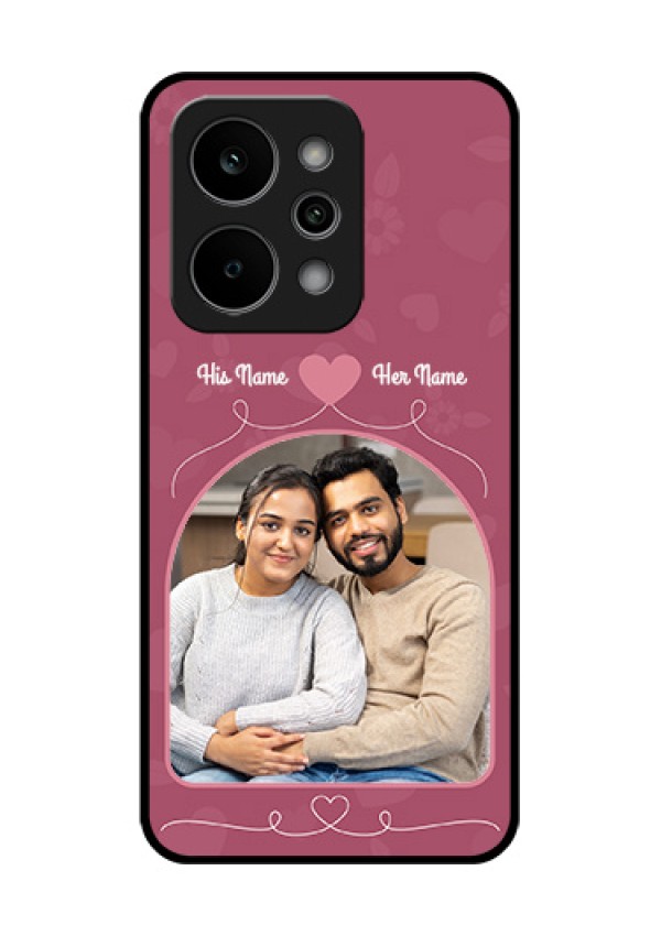 Realme P4 Power 5G Custom Glass Phone Case - Love Floral Design