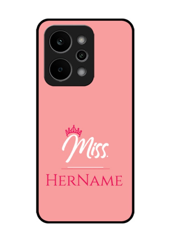 Realme P4 Power 5G Custom Glass Phone Case - Mrs With Name Design