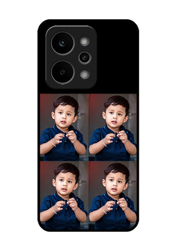 Realme P4 Power 5G Custom Glass Phone Case - 4 Image Holder Design