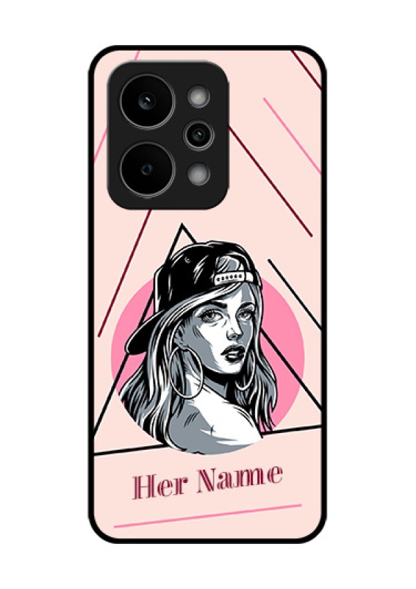 Realme P4 Power 5G Custom Glass Phone Case - Rockstar Girl Design