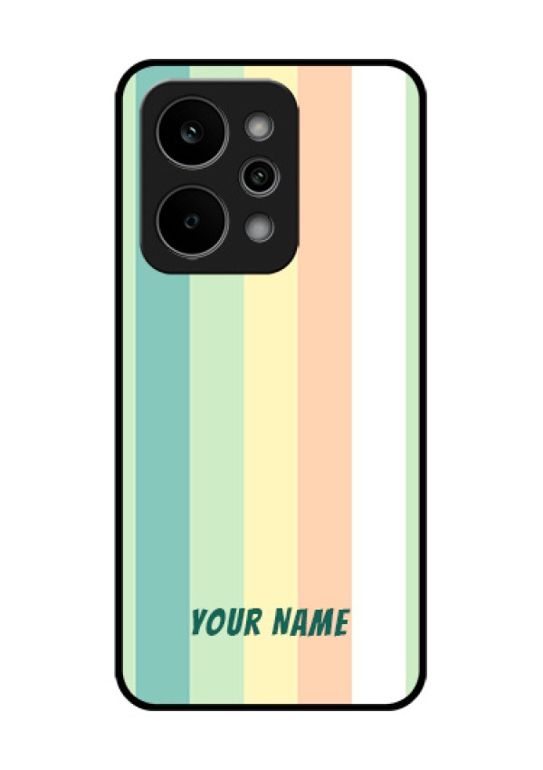Realme P4 Power 5G Custom Glass Phone Case - Multi - Colour Stripes Design