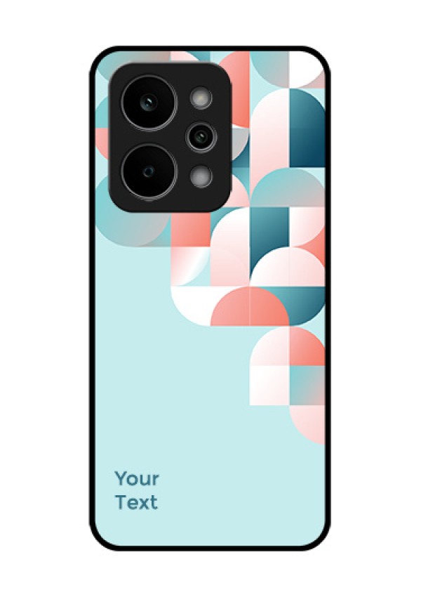Realme P4 Power 5G Custom Glass Phone Case - Stylish Semi - Circle Pattern Design