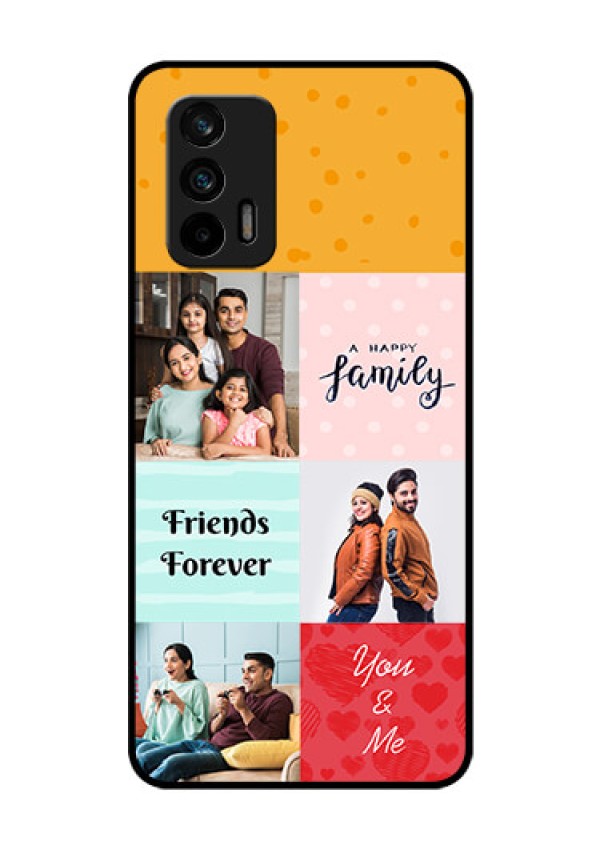 Realme X7 Max 5G Personalized Glass Phone Case - Images with Quotes Design