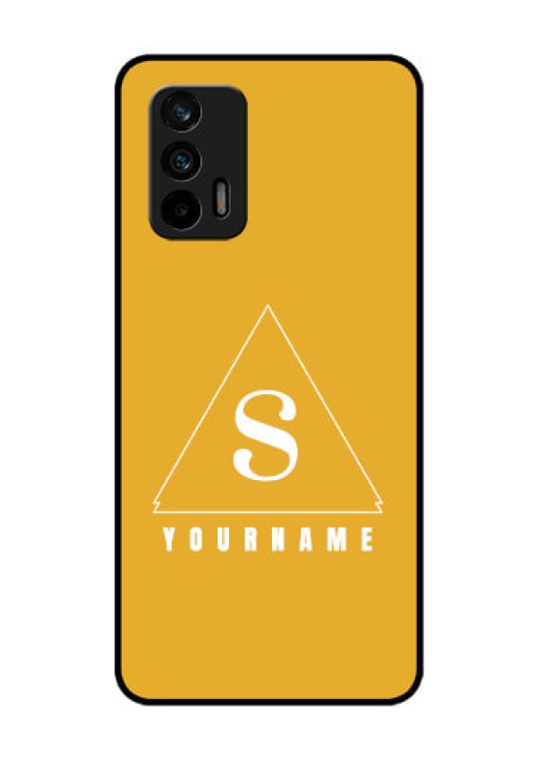 Realme X7 Max 5G Personalized Glass Phone Case - simple triangle Design