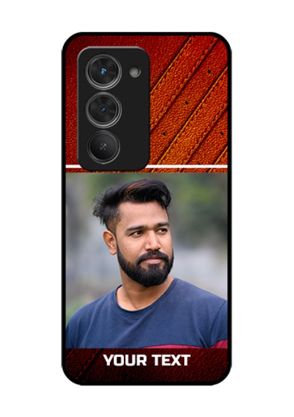 Redmi 15 5G Custom Glass Phone Case - Leather Phone Case Design