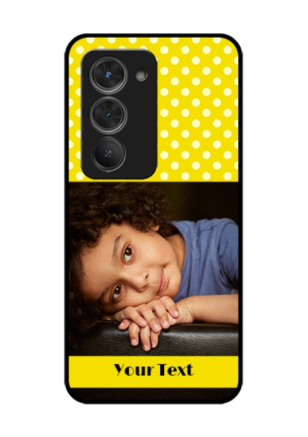 Redmi 15 5G Custom Glass Phone Case - Bright Yellow Case Design