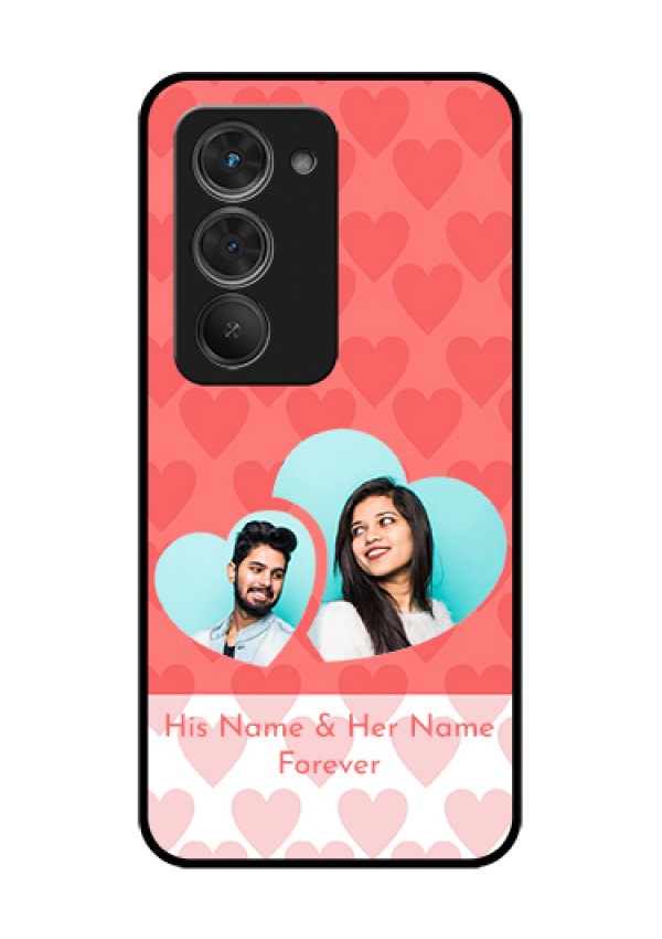 Redmi 15 5G Custom Glass Phone Case - Couple Pic Upload Design