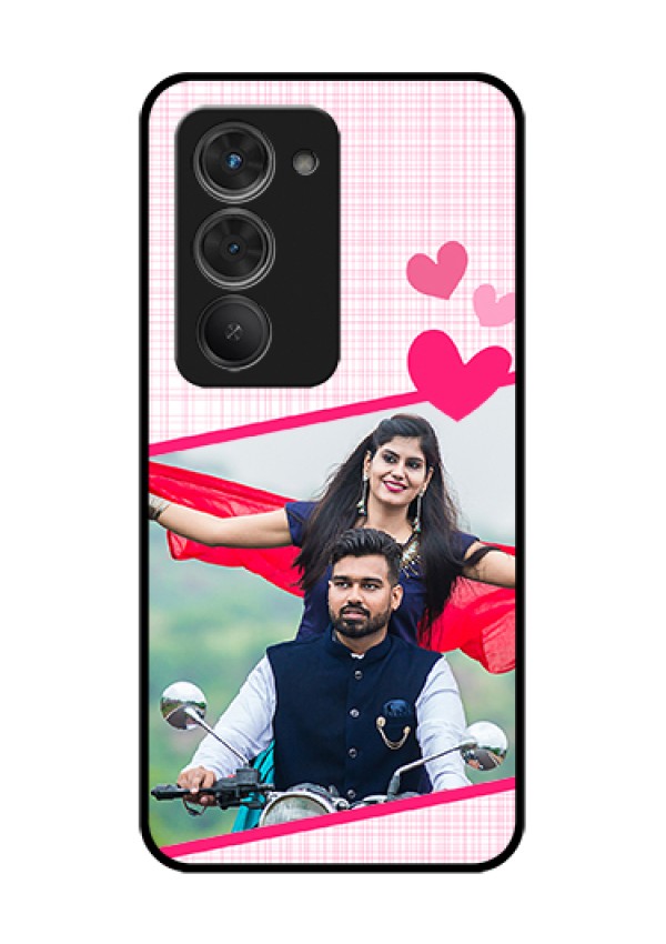 Redmi 15 5G Custom Glass Phone Case - Love Shape Heart Design