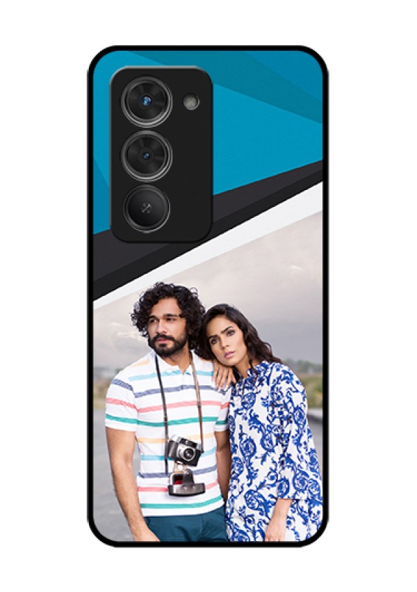 Redmi 15 5G Custom Glass Phone Case - Simple Pattern Photo Upload Design