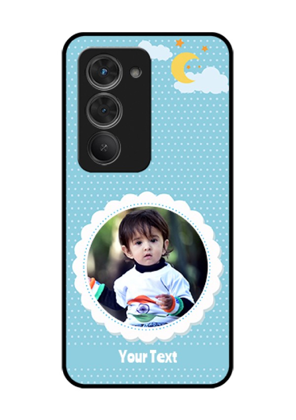 Redmi 15 5G Custom Glass Phone Case - Violet Pattern Design